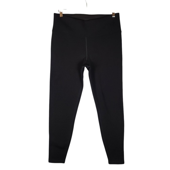 Athleta‎ Altitude Legging Women's L Black Polartec Power Stretch Pocket Cozy - Picture 1 of 7